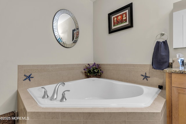 432 Ocean Blvd N Unit 506, Long Branch, NJ 07740 - bathroom with vanity and a garden tub