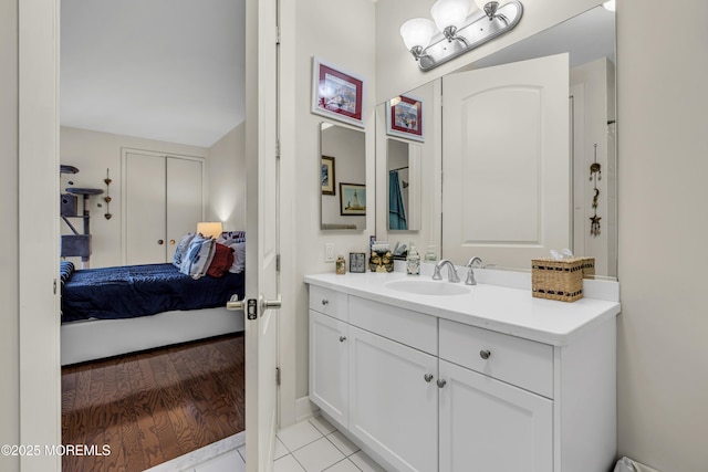 432 Ocean Blvd N Unit 506, Long Branch, NJ 07740 - bathroom featuring ensuite bathroom, vanity, and baseboards