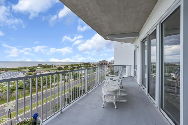 432 Ocean Blvd N Unit 506, Long Branch, NJ 07740 - balcony featuring a water view