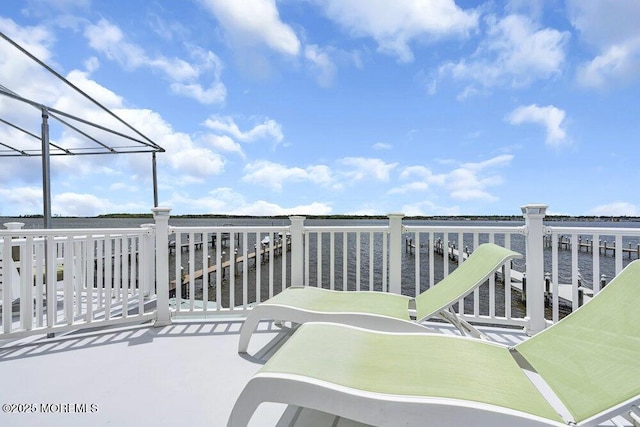 221 Bay Stream Dr, Toms River, NJ 08753 - view of patio with a water view