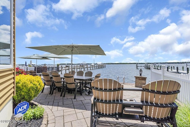 221 Bay Stream Dr, Toms River, NJ 08753 - view of patio with a water view