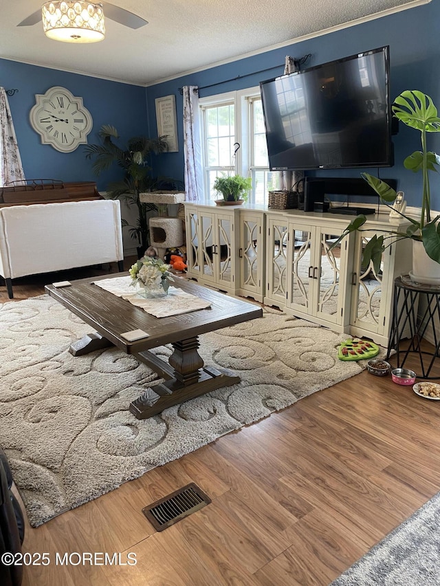 89 Seattle Slew Dr, Howell, NJ 07731 - living area featuring wood finished floors and ceiling fan