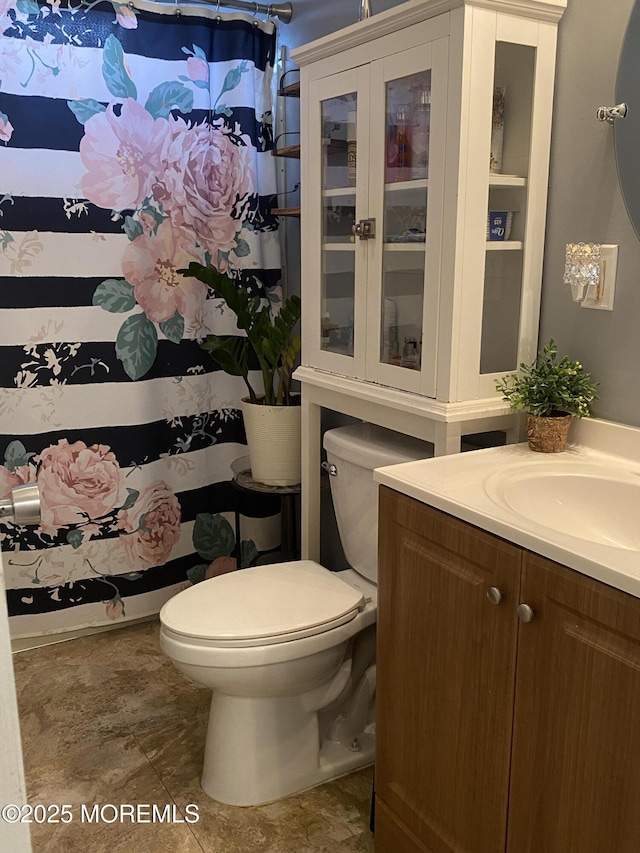 89 Seattle Slew Dr, Howell, NJ 07731 - full bathroom featuring vanity, toilet, and a shower with curtain