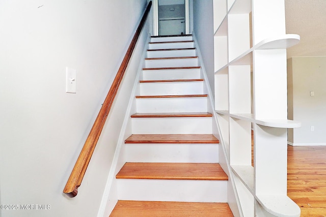 122 Oakwood Pl, Forked River, NJ 08731 - stairway featuring wood finished floors