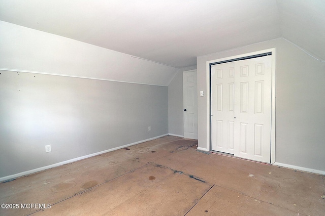 122 Oakwood Pl, Forked River, NJ 08731 - additional living space featuring vaulted ceiling and baseboards