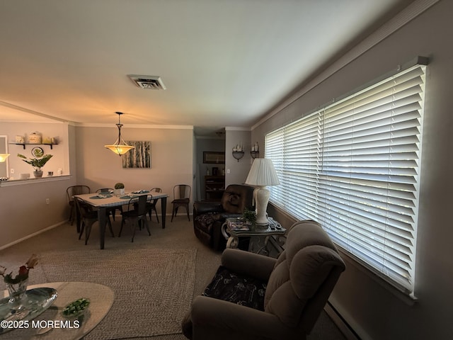 1134A Argyll Cir, Lakewood, NJ 08701 - carpeted dining room with crown molding