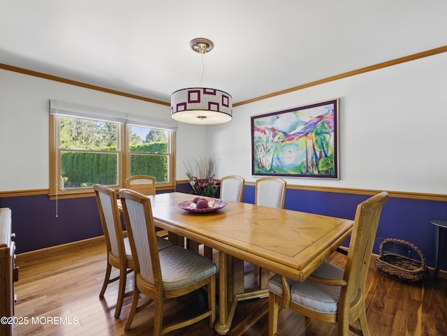 50 Locust Ct, Freehold, NJ 07728 - dining room with ornamental molding and light wood finished floors