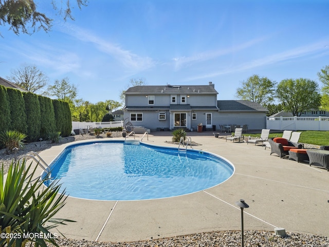 50 Locust Ct, Freehold, NJ 07728 - view of swimming pool featuring a patio area and a fenced backyard