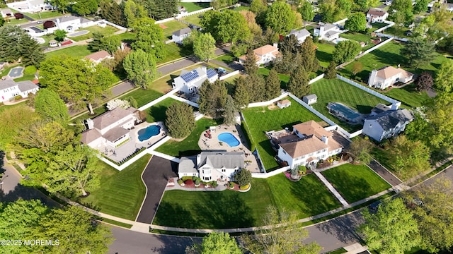 50 Locust Ct, Freehold, NJ 07728 - aerial view of property's location featuring nearby suburban area and a pool area