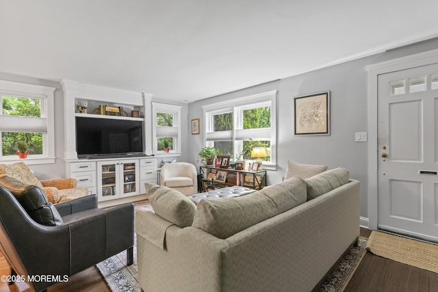 116 Manor Dr, Red Bank, NJ 07701 - living area with wood finished floors