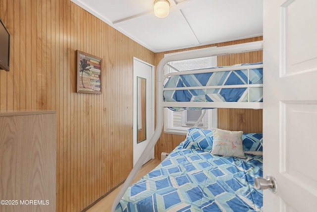 10 Brunswick Place, Point Pleasant Beach, NJ 08742 - bedroom featuring wooden walls