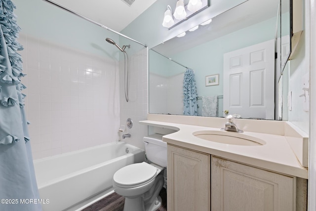 2060 Benjamin Cir, Wall, NJ 07719 - full bath with shower / tub combo, vanity, toilet, and wood finished floors