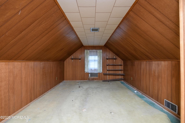 644 Monmouth Ave, Kenilworth, NJ 07033 - bonus room featuring wood walls and lofted ceiling