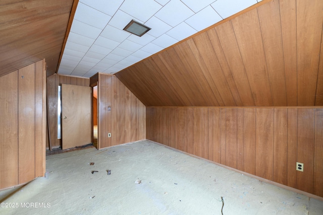 644 Monmouth Ave, Kenilworth, NJ 07033 - bonus room featuring vaulted ceiling, wood walls, and wooden ceiling