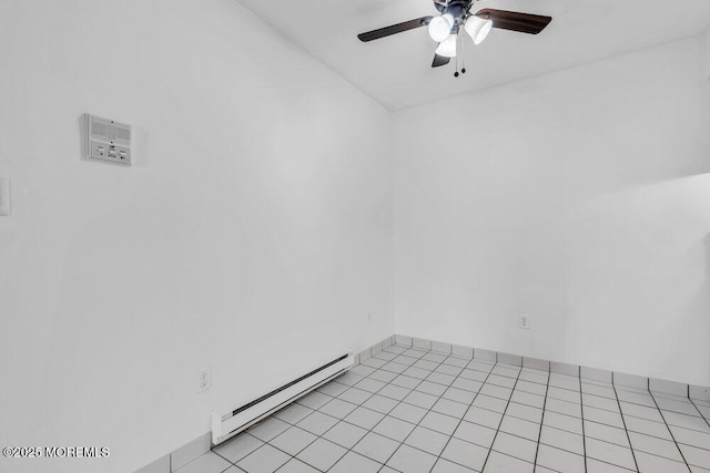 1320 State Route 71 Unit 202, Belmar, NJ 07719 - empty room with a baseboard heating unit and a ceiling fan
