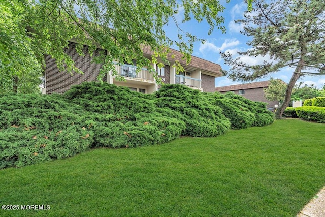 1320 State Route 71 Unit 202, Belmar, NJ 07719 - view of grassy yard with a balcony