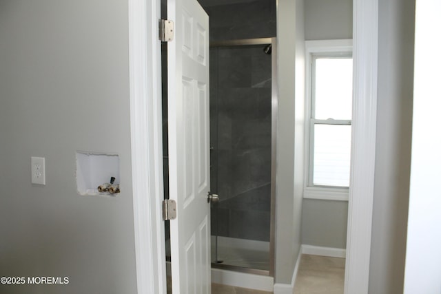 519 Roosevelt Ave, Carteret, NJ 07008 - full bathroom featuring a stall shower and baseboards