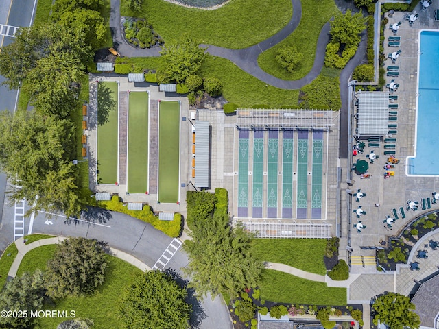 25 Bellflower Dr, Lakewood, NJ 08701 - bird's eye view of a pool