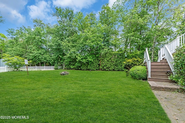 668 Hyson Rd, Jackson, NJ 08527 - view of yard featuring stairway