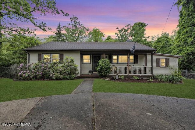 24 Delaware Trl, Browns Mills, NJ 08015 - ranch-style home with covered porch