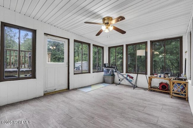 24 Delaware Trl, Browns Mills, NJ 08015 - sunroom with wooden ceiling