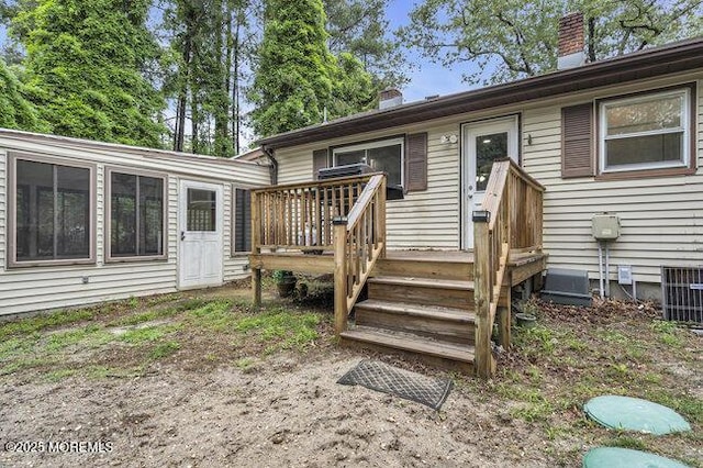 24 Delaware Trl, Browns Mills, NJ 08015 - view of wooden deck