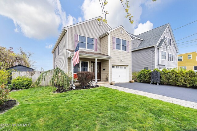 37 Florence Ave, Leonardo, NJ 07737 - traditional home with asphalt driveway and a garage