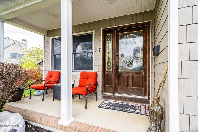 37 Florence Ave, Leonardo, NJ 07737 - doorway to property with covered porch
