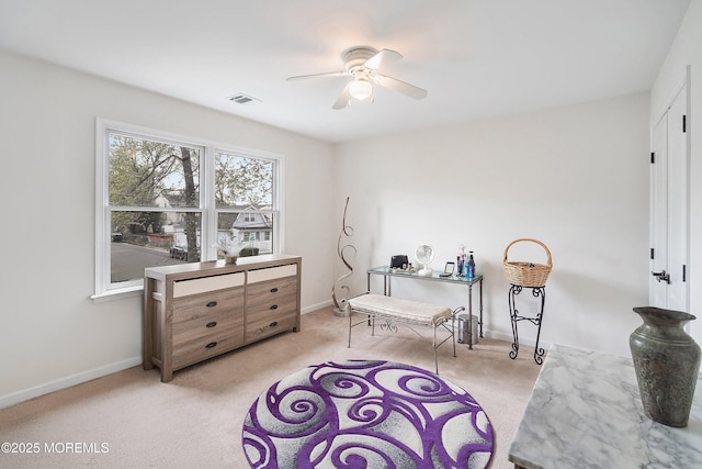 37 Florence Ave, Leonardo, NJ 07737 - office area with ceiling fan, carpet, and baseboards
