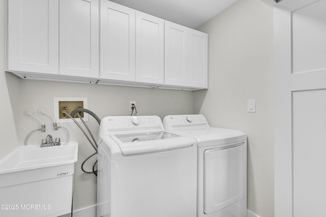 18 Heritage Dr, Edison, NJ 08820 - washroom featuring cabinet space and separate washer and dryer