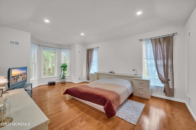 208 Bradwick Way, Marlboro, NJ 07746 - bedroom with light wood-type flooring, baseboards, and recessed lighting