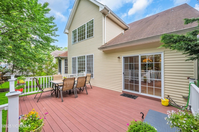 208 Bradwick Way, Marlboro, NJ 07746 - wooden deck featuring outdoor dining space