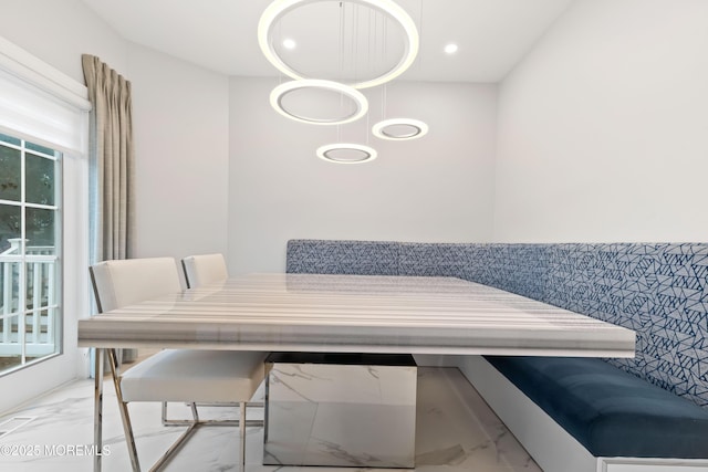 17 Riviera Dr, Long Branch, NJ 07740 - dining room featuring marble look tiles