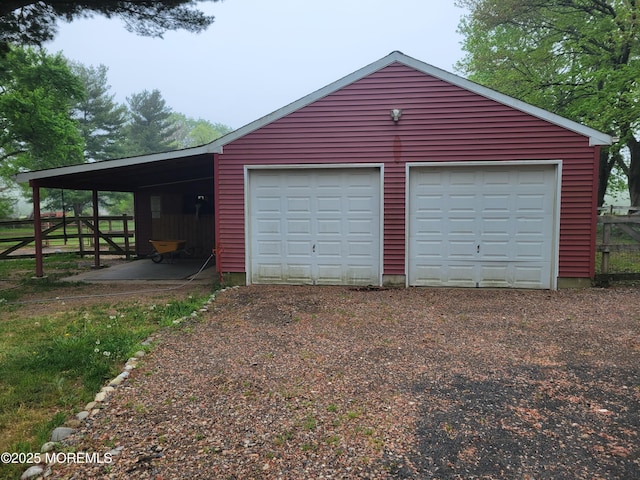 157 Taylors Mills Rd, Englishtown, NJ 07726 - garage featuring a garage and driveway
