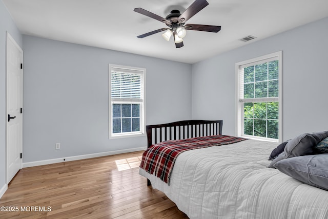 16 W Ave, Gladstone, NJ 07934 - bedroom with wood finished floors and ceiling fan