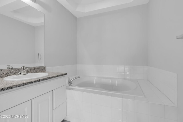 7 Centre St Unit 1303, Ocean Twp, NJ 07712 - bathroom featuring vanity and a garden tub