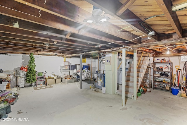 388 Atlantic Ave, Long Branch, NJ 07740 - unfinished below grade area featuring stairway