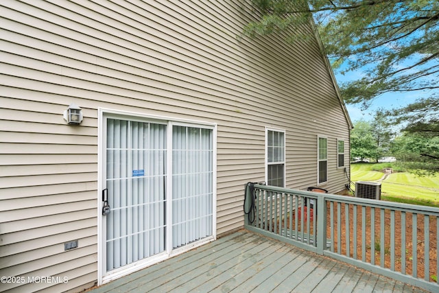 37 Violet Ct, Holmdel, NJ 07733 - wooden terrace featuring central AC unit