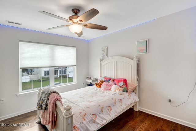 909 Amsterdam Ave, Toms River, NJ 08757 - bedroom featuring wood finished floors, baseboards, and ceiling fan