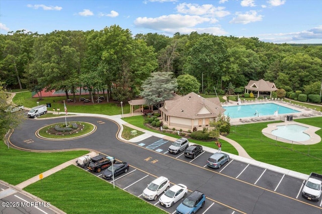 2001 Begonia Ct, Jackson, NJ 08527 - bird's eye view of a pool area