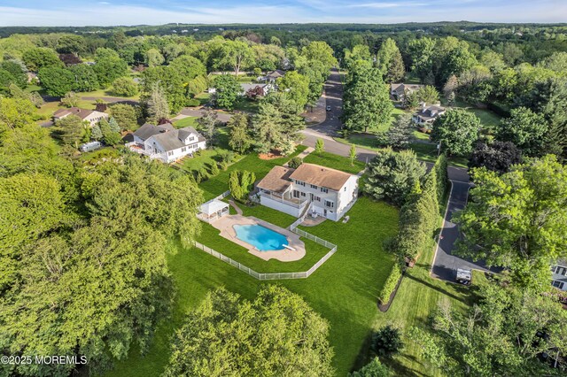 36 Stoney Creek Ln, Colts Neck, NJ 07722 - view of property location featuring a heavily wooded area and a pool
