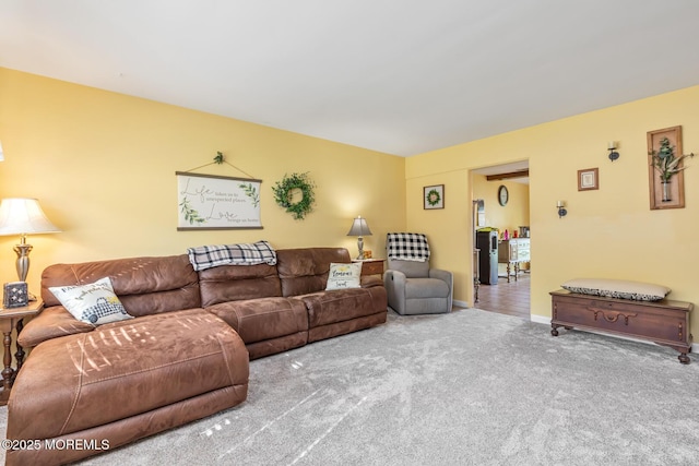 7 Monterey Dr, Hazlet, NJ 07730 - carpeted living room with baseboards