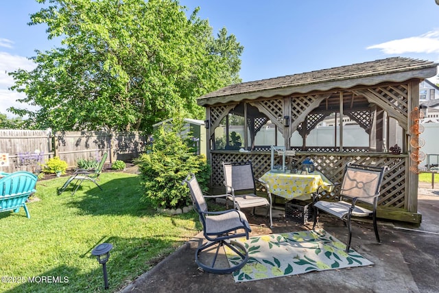 7 Monterey Dr, Hazlet, NJ 07730 - view of patio featuring a gazebo