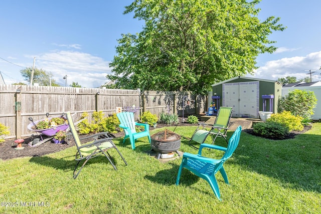 7 Monterey Dr, Hazlet, NJ 07730 - view of yard featuring an outdoor fire pit