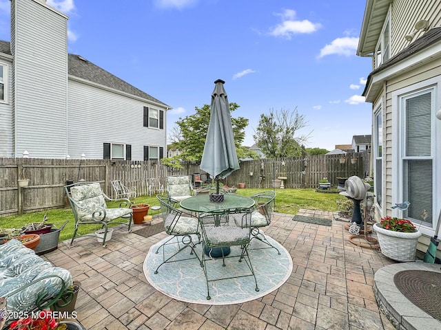 9 Sami Dr, Howell, NJ 07731 - fenced backyard with a patio and outdoor dining space