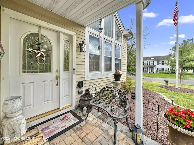 9 Sami Dr, Howell, NJ 07731 - doorway to property featuring a porch