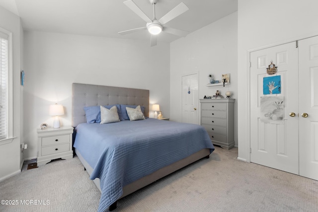405 Hampton Ct Unit 15-4, Manalapan, NJ 07726 - carpeted bedroom featuring a ceiling fan and baseboards