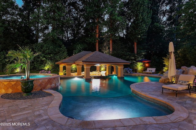 6 Bordens Brook Way, Holmdel, NJ 07733 - view of pool with a patio and a pool with connected hot tub