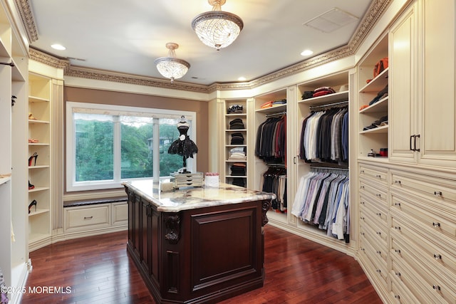 6 Bordens Brook Way, Holmdel, NJ 07733 - walk in closet featuring dark wood-type flooring