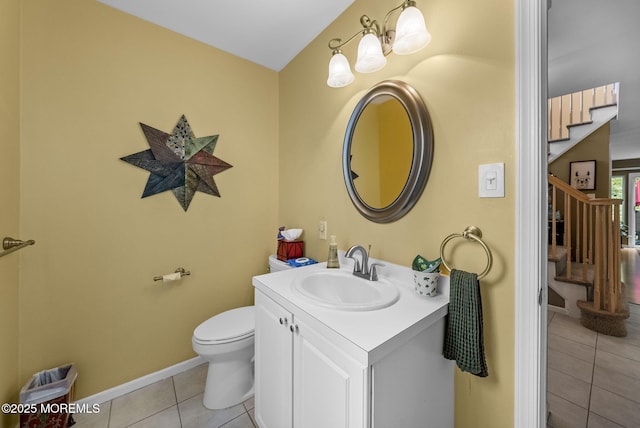 33 Oliver Ct Unit 1, Freehold, NJ 07728 - bathroom featuring tile patterned flooring, vanity, toilet, and baseboards